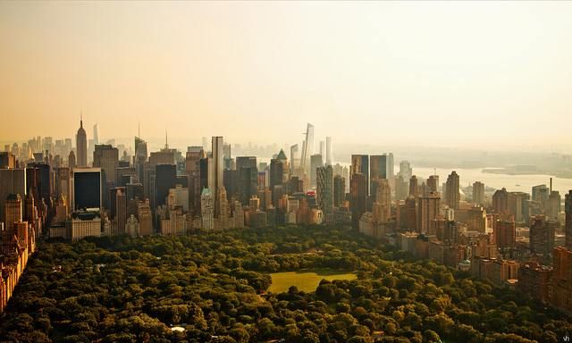Over Central Park.
